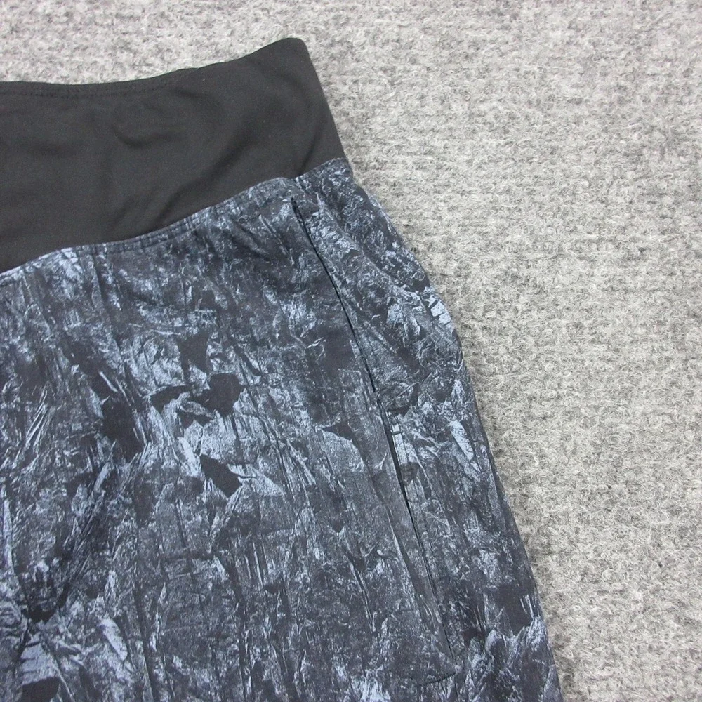 Lululemon Shorts Mens Large‎ Gray Geometric Lined Athletic Running 9 Inseam